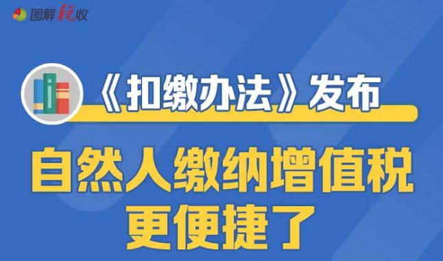 图解｜《扣缴办法》发布，自然人缴纳增值税更便捷了！