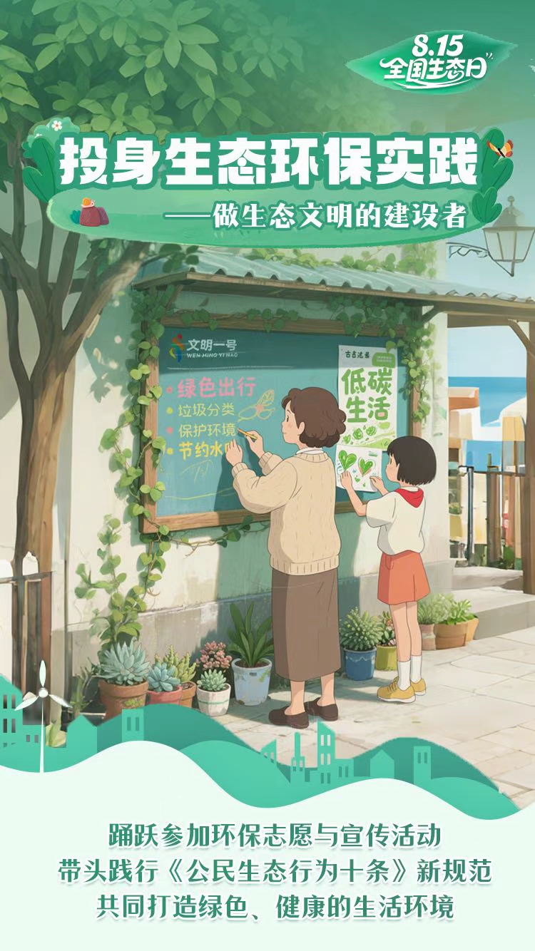 保护生态环境，我们一起这样做！