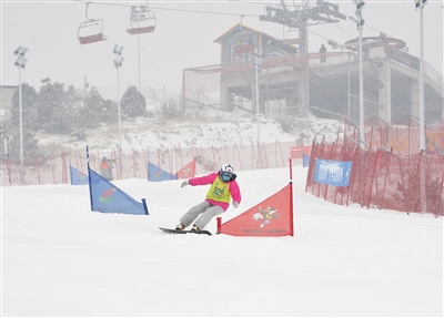 第十六届省运会单板滑雪赛事精彩落幕