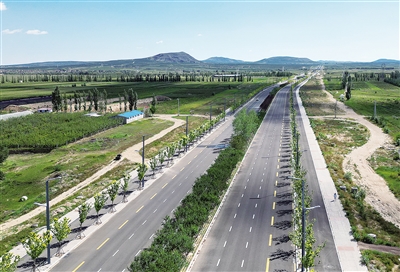 图为云州街东延（规划路－火山公园）道路。戎禹仁 摄