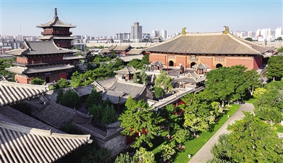 图为华严寺大雄宝殿。资料照片