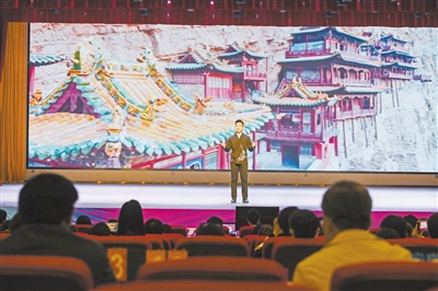 图为2025（第二届）全国大学生讲解大会文化旅游赛道总决选现场。于宏摄