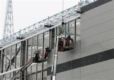 图为大同—怀来—天津南1000千伏特高压交流工程建设现场。张彩峰摄