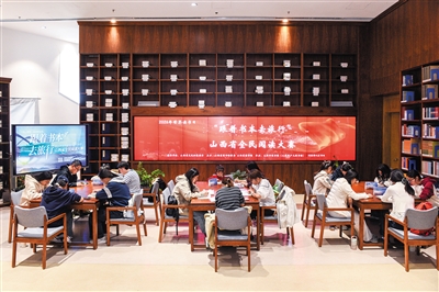 图为2026年世界读书日山西省全民阅读大赛现场。韩堃摄