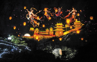 图为《何以悬空寺》演出现场。于宏摄