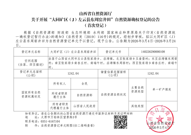 （左云县）大同矿区（J）左云县东周窑井田_01