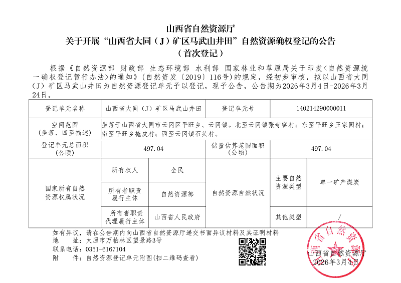 （云冈区）山西省大同（J）矿区马武山井田_01