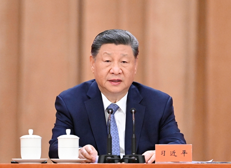 7月8日上午，国家科学技术奖励大会、中国科学院第二十二次院士大会和中国工程院第十八次院士大会、中国科学技术协会第十一次全国代表大会在北京人民大会堂隆重召开。中共中央总书记、国家主席、中央军委主席习近平出席大会并发表重要讲话。新华社记者 申宏 摄