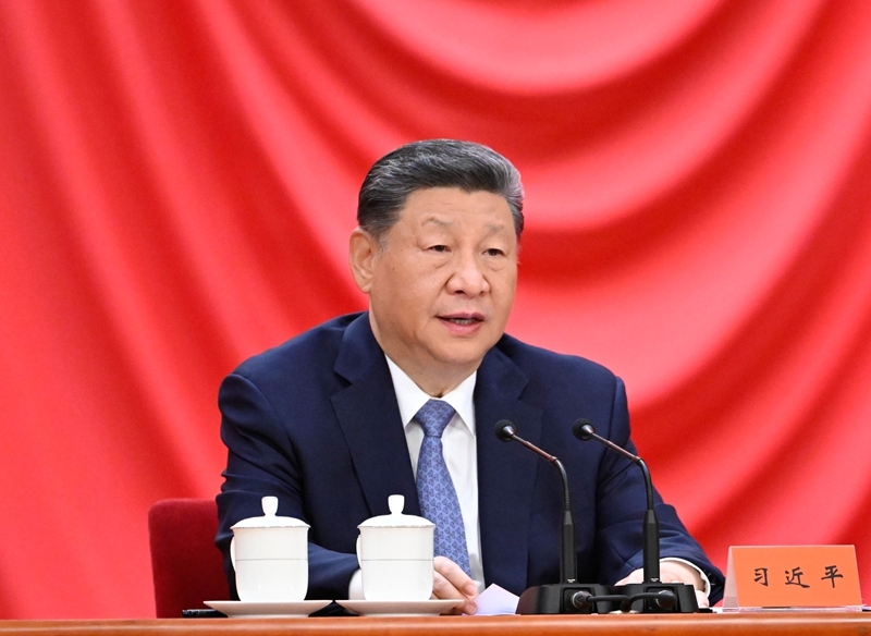 7月8日上午，国家科学技术奖励大会、中国科学院第二十二次院士大会和中国工程院第十八次院士大会、中国科学技术协会第十一次全国代表大会在北京人民大会堂隆重召开。中共中央总书记、国家主席、中央军委主席习近平出席大会并发表重要讲话。新华社记者 申宏 摄
