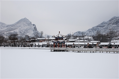 图为雪后的下北泉村景色。宋芳 张晶 摄