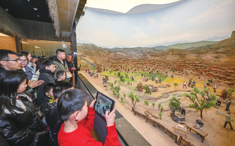 稷山县国家板枣公园板枣博物馆，对中华农耕文明的变迁发展进行展示。史云平摄