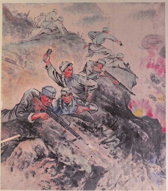 雁门关伏击战的美术作品。资料图片