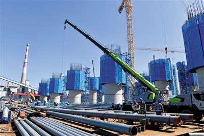 图为晋北基地同热三期2×100万千瓦煤电工程项目。李冬宾摄（资料照片）